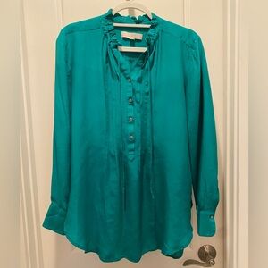LOFT teal blouse